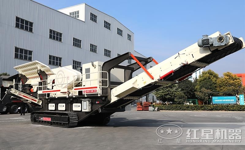 履帶移動式小型石頭破碎機(jī)，環(huán)保安全